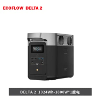 EcoFlow Portable Power Station DELTA 2 Camping LiFePO4 Battery 1024Wh 1800W AC Outlets Solar Generator For Home Tents Outdoor