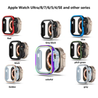 Aluminum Metal Protective Cover Case for Apple Watch ultra Case 49MM Shell Frame IWatch series 8 7 6 SE 5 4 41mm 45mm 40mm 44mm