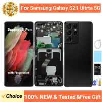 Super Amoled LCD Screen Replacement for Samsung Galaxy S21 Ultra 5G, Touch Display, SM-G998B,SM-G998U