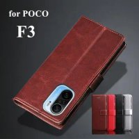 POCO F3 Luxury Wallet Case for POCOPHONE POCO F3 Flip Case Pu Leather Phone Cover Card Holder Holster Phone Shell Fundas