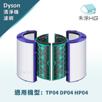 禾淨 適用戴森 Dyson 空氣清淨 四片式HEPA 活性碳濾網 適用HP04 TP04 DP04