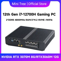12Th Gen Core i7 12700H Windows 11 Mini Gaming PC DDR5 NVME NVIDIA RTX3060M 12G Office Gamer Desktop Mini Computer WIFI6 8USB