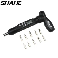 Shahe Digital Torque Screwdriver With 10 bits Adjustable Screwdriver Torque Wrench Set Bike Repairing and Mounting
