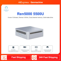 2023 New Genmachine 5800H Mini PC AMD Ryzen 7 5800H Win 11 Pro DDR4 Ram NVME SSD WIFI6 5500U 5600H Gaming Computer 7530U