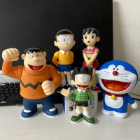 Anime Doraemon Sleeping Nobi Nobita Cute Minamoto Shizuka Konta Takeshi Honekawa Suneo Action Figure Toy Kid Christmas Gifts