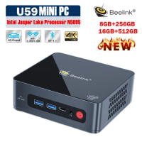 Beelink U59 Windows 11 Mini PC Intel Processor N5095 8GB DDR4 256GB 2.9Ghz Dual Screen 4K Mini Computer mini pc gamer