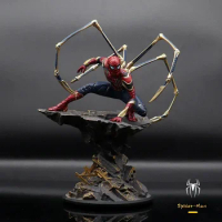 30cm Marvel Avengers Infinity War Figure Iron Spiderman Statue Anime Spiderman Pvc Action Figure Room Decor Adult Kids Toy Gift