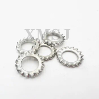 5/10/50 M2.5 M3 M4 M5 M6 M8 M10 M12 M14-M24 GB862.2 DIN6798A A2 304 Stainless Steel External Toothed Serrated Lock Washer Gasket