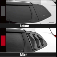 ABS Rear Window Spoiler Triangle Hanlde Bowl Cover Trim Sticker Accessories For Honda FIT GK5 3rd GEN 2014 2015 2016 2017 2018