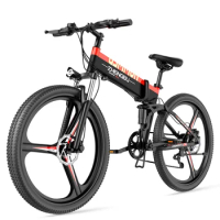 H2 Electric Mountain Bicycle 26-inch Aluminum Alloy Full Suspension Ebike 27-speed Foldable Electric Bike Ebike