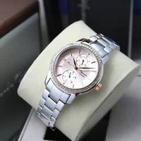 Alexandre Christie Passion AC 2A87 BF Jam Tangan Wanita Stainless Steel Strap Analog Original Silver