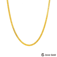 JoveGold漾金飾 傾聽黃金項鍊(約1.00錢)(約1.4尺/42cm)