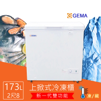 【GEMA 至鴻】173L 冷凍冷藏兩用冷凍櫃 密閉式2尺8 臥式冰櫃 日本品質規範商品(BD-173)