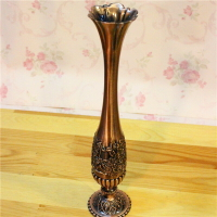 印度手工藝品銅器廠家直銷9英寸一只玫花瓶家居裝飾節日禮品YT6321入