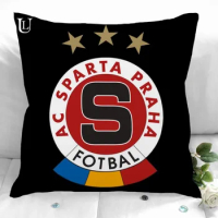 AC Sparta Praha Pillow Cover Cushion Cover 40x40cm45X45cm Pillowcase Cushion Case Sofa Bed Home Decor Living Room Car Office