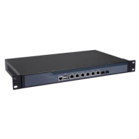 HUNSN RS16 Firewall VPN,19 Inch 1U Rackmount,OPNsense,Router PC,Pfsense,Network Security Appliance,6LAN,2SFP+ 82599ES 10 Gigabit