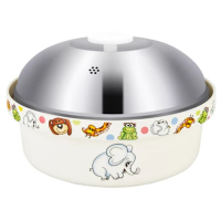 微波爐光波爐專用陶瓷蒸籠(卡通款)(尺寸：高16CM*直徑25CM） 