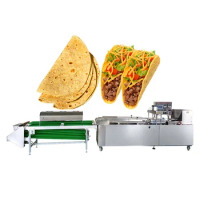 Full Automatic Industrial Flour Corn Mexican Tortilla Machine Taco Roti Maker Press Bread Grain Product Tortilla Making Machines