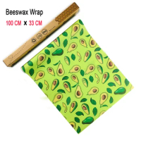 Zero Waste Reusable Storage Wrap Sustainable Organic Sandwich &amp; Cheese Food Wrapping Paper BPA &amp; Plastic Free Beeswax Food Wrap