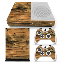 wood designs Factory Price for Xbox one s Console PVC Skin Sticker for Xbox one S Controller Skin Decals TN-XboxOneS-0668
