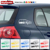2 Pcs Reflective Car Window Sticker Body Fender Door Side Creative Graphics Vinyl Decal For Volkswagen VW Golf 5 MK5 Accessories