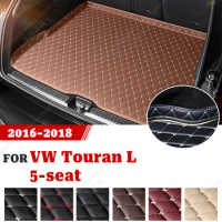 Car Trunk Mat For VOLKSWAGEN VW Touran L 5-Seat 2016 2017 2018 Custom Car Accessories Auto Interior Decoration