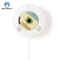 壁掛cd/dvd播放器 圓型紋路款藍芽音響播放器 多功能家庭影音播放器