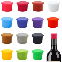100pcs-500pcs Reusable Silicone Wine Stoppers Airtight Seal Glass Corks Beverages Beer Bottles Stopper Caps Cover Wine Saver