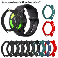 PC Hard Shell For Xiaomi Mi watch color 2 case cover Smartwatch Protector cover For xiaomi watch S1 active sleeve bumper чехол