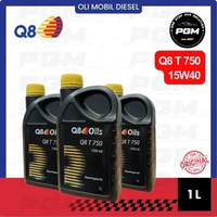 Oli Mobil Diesel Q8 T 750 15W40 1L (Dijamin Ori 100%)