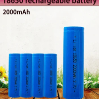 100% Original ICR18650 2000mAh Battery 18650 3.7V Dedicated for Power Rechargeable Batteries for Battery