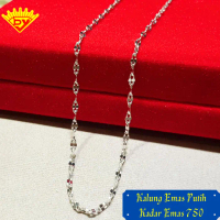 Kalung Emas Putih 518 Kadar Emas 750