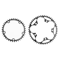 โซ่จักรยาน Chainring, 130 BCD, ช่องว่างและกว้าง, การออกแบบดาว, เฟือง AL7075, เหมาะสำหรับจักรยานเสือห