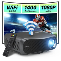 Full HD Beam Projector 4K Android Wifi Video 1400 ANSI Daylight Home Theater for Movies PK dLp lAsER Proyector