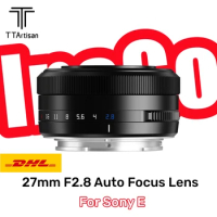 TTArtisan 27mm f2.8 Auto Focus APS-C Lens For Sony E Mount Mirrorless Cameras A7M3 A6000 A6600 ZV-E10 FX30 A7S A7RIV A7 A1 ZV-E1