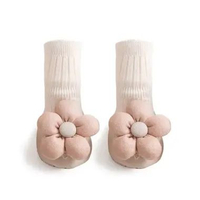 0-2 thn KAOS KAKI FLOWER ANTI SLIP PREWALKER SEPATU BAYI ANAK SHOES catalog NMBB FF white 0-6 bulan
