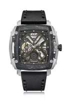 Expedition Expedition Jam Tangan Pria - Black Silver Green - Leather Strap - 3008 MALTEPGNBA