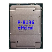 Xeon P-8136 platinum 2.0GHZ 28C/56T 38.5MB CPU 165W processor LGA3647 for 3647 Motherboard