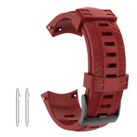 Soft Silicone Watch Band Strap for SUUNTO 9 Baro 24mm Bands Outdoor Sport Smartwatch Belt for SUUNTO 9 Watches Accessory