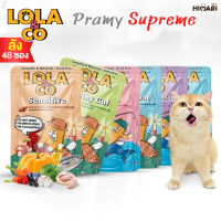 อาหารเปียกแมว Lola&CO โลล่าแอนด์โค อาหารเปียกแมว สุขภาพดี ขนาด 80 กรัม 1ลัง (4โหล) คลังสินค้า