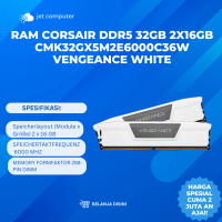 RAM Corsair DDR5 32GB 2x16GB CMK32GX5M2E6000C36W VENGEANCE WHITE