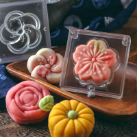 【虧損清貨】日式3D和菓子模冰皮月餅立體糕點綠豆糕模具家用烘焙