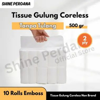 Tisu Tissue Gulung Tanpa Tulang CORELESS 2 Ply Isi 10 Rolls 500 Gram