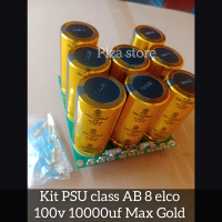 Kit PSU 8 elco 100v 10000uf Max Gold original PSU isi 8 elko 100volt