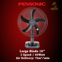 PENSONIC Table Fan 18\ PF-1801 5 Blade 3 Speed Floor Fan 18 Inch Strong Wind Kipas Meja Angin Kuat B