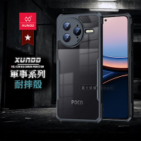 XUNDD訊迪 軍事防摔 POCO F7 Ultra 鏡頭全包覆 清透保護殼 手機殼(夜幕黑)