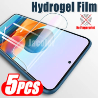 5pcs Soft Hydrogel Film For Xiaomi Redmi Note 10T 10 5G 9 Pro Max 10S 9S 10Pro Water Gel Screen Protector For Note10T Note10Pro