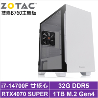 技嘉B760平台[雷電遊俠]i7-14700F/RTX 4070S/32G/1TB_SSD
