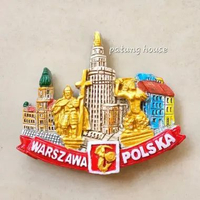 Magnet Kulkas Souvenir Warszawa Polska Warsawa Poland Polandia