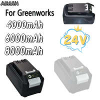 Replacement 24V 4.0/6.0/8.0Ah Lithium Battery For Greenworks Tools Compatible 20352 22232